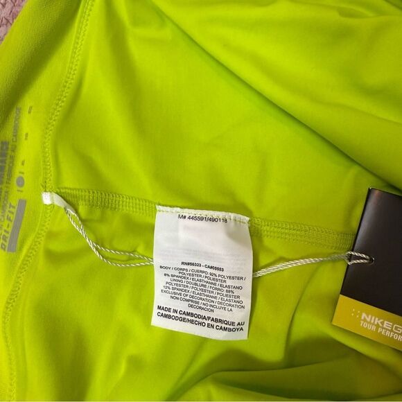 Nike Golf Dri-Fit Bright Green Skort - Picture 7 of 7